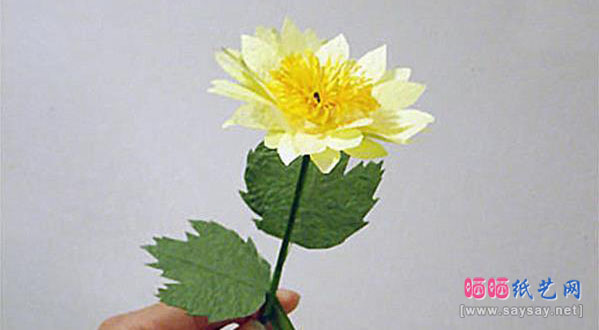手工制作漂亮的纸艺小雏菊折纸图片教程成品图