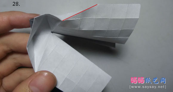 今井幸木折纸菜粉蝶的折法CP实拍教程