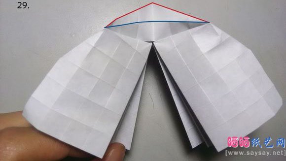 今井幸木折纸菜粉蝶的折法CP实拍教程