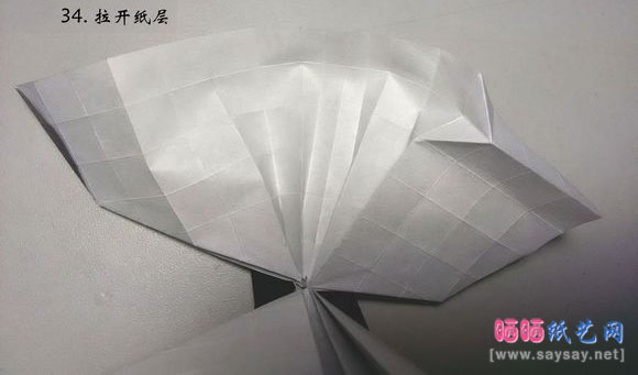 今井幸木折纸菜粉蝶的折法CP实拍教程