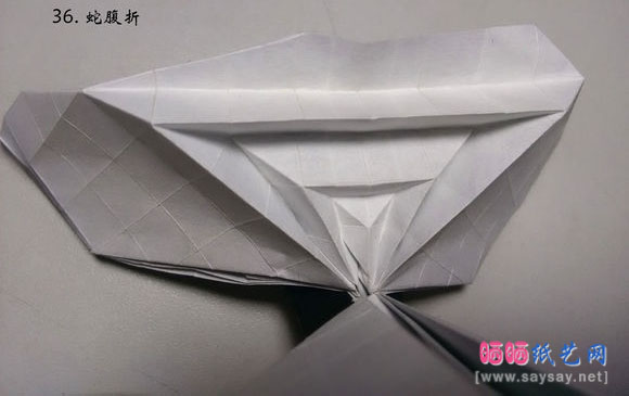 今井幸木折纸菜粉蝶的折法CP实拍教程