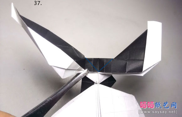 今井幸木折纸菜粉蝶的折法CP实拍教程