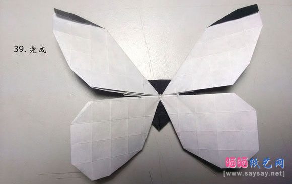 今井幸木折纸菜粉蝶的折法CP实拍教程