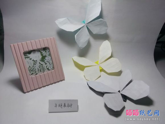 今井幸木折纸菜粉蝶的折法CP实拍教程