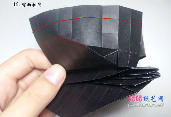 今井幸木折纸菜粉蝶的折法CP实拍教程