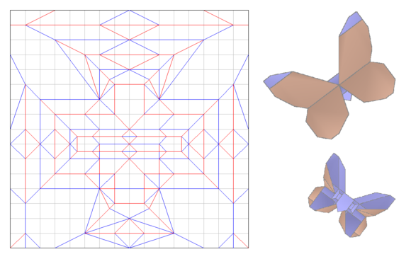 今井幸木折纸菜粉蝶的折法CP实拍教程