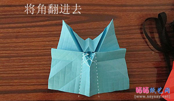 超萌的小骷髅头手工折纸图片教程