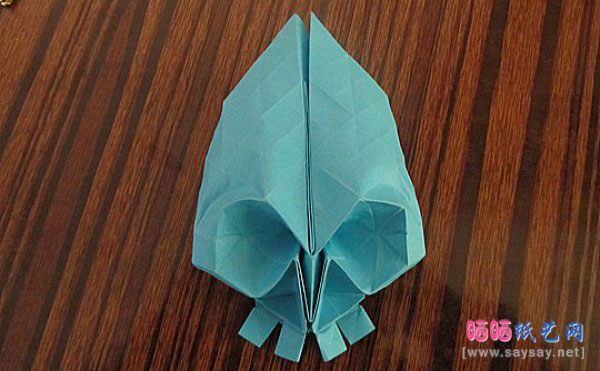 超萌的小骷髅头手工折纸图片教程