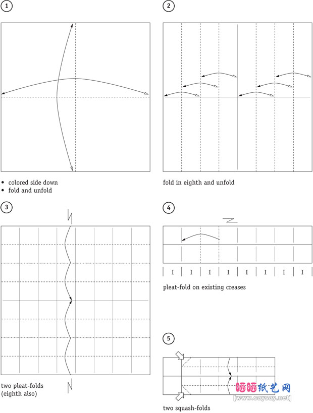 JensHelge纸艺教程手工制作折纸鸷鸟宇宙飞船图谱教程图片步骤1