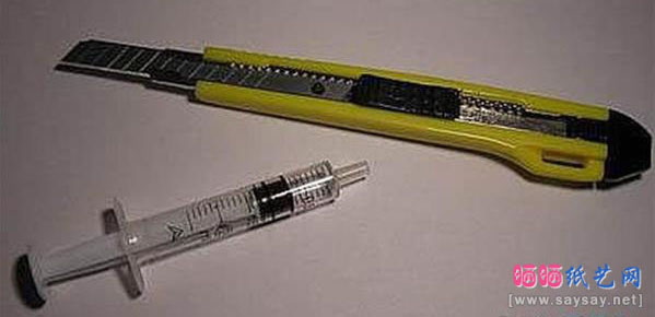 注射器针管简单几步制作好玩的针筒口哨图片步骤1