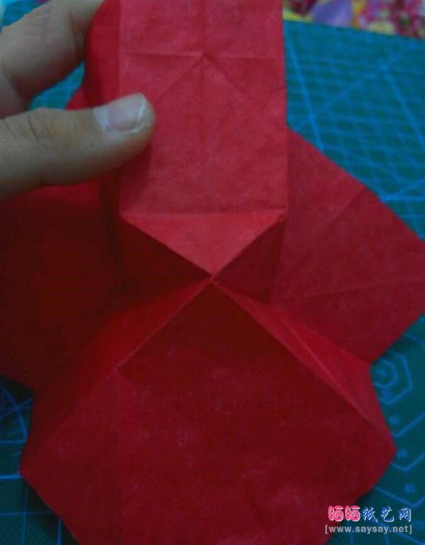 复杂形象的小丑面具手工折纸实拍图文教程