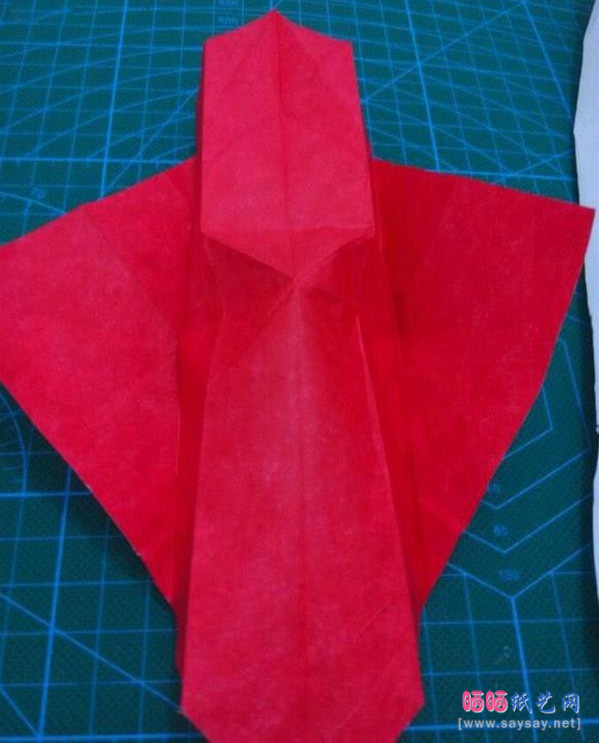 复杂形象的小丑面具手工折纸实拍图文教程