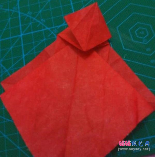 复杂形象的小丑面具手工折纸实拍图文教程