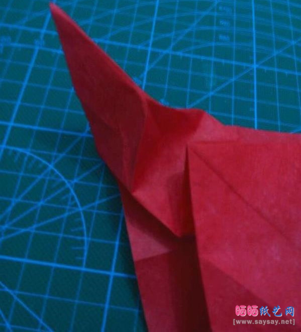 复杂形象的小丑面具手工折纸实拍图文教程