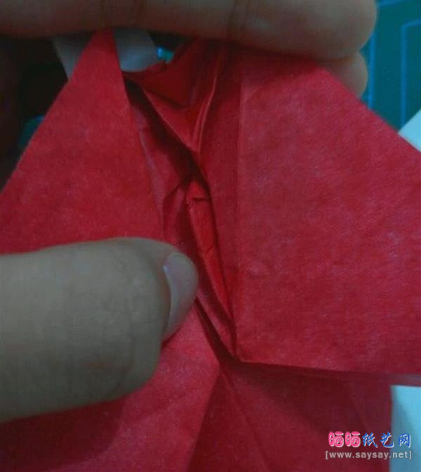 复杂形象的小丑面具手工折纸实拍图文教程