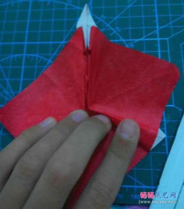 复杂形象的小丑面具手工折纸实拍图文教程