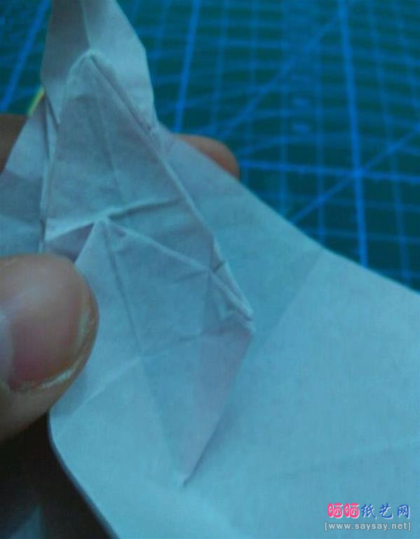 复杂形象的小丑面具手工折纸实拍图文教程