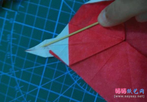 复杂形象的小丑面具手工折纸实拍图文教程