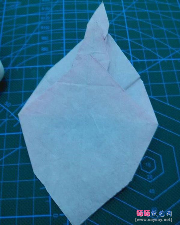 复杂形象的小丑面具手工折纸实拍图文教程