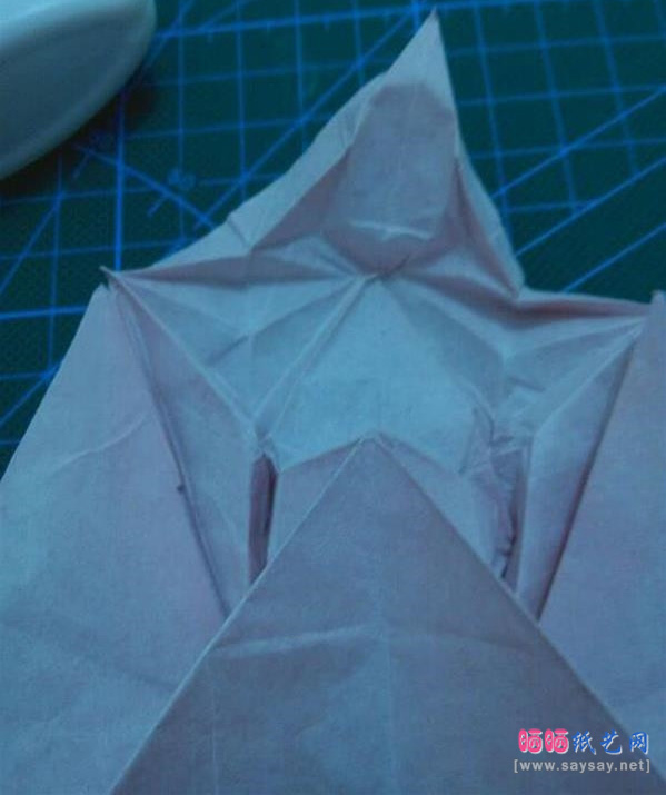 复杂形象的小丑面具手工折纸实拍图文教程