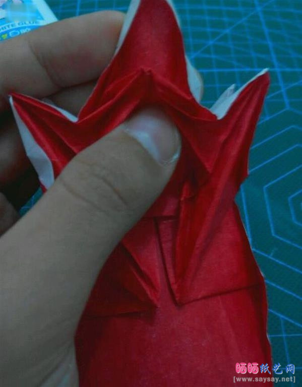 复杂形象的小丑面具手工折纸实拍图文教程