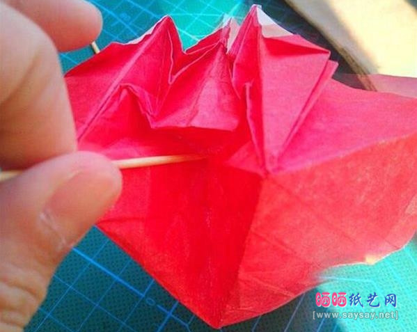 复杂形象的小丑面具手工折纸实拍图文教程