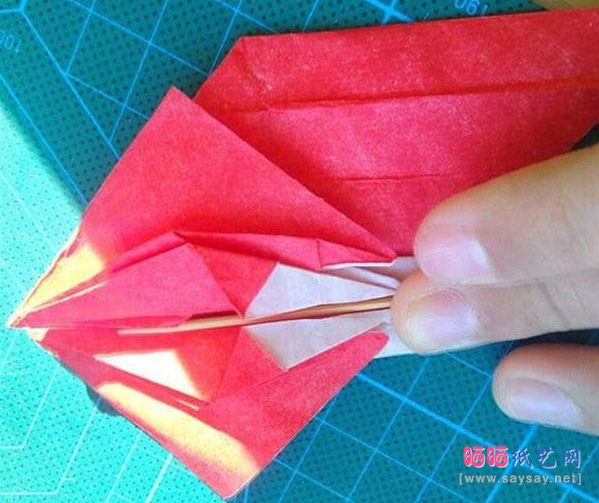 复杂形象的小丑面具手工折纸实拍图文教程