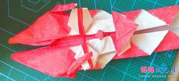 复杂形象的小丑面具手工折纸实拍图文教程