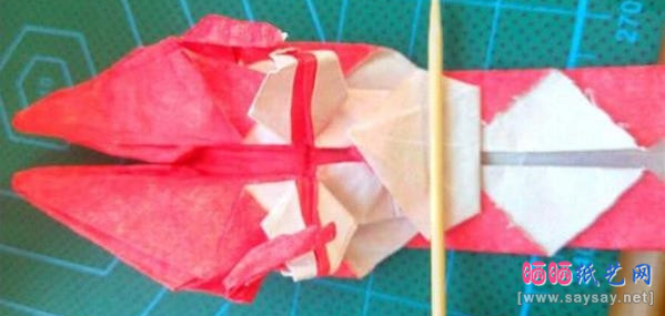 复杂形象的小丑面具手工折纸实拍图文教程