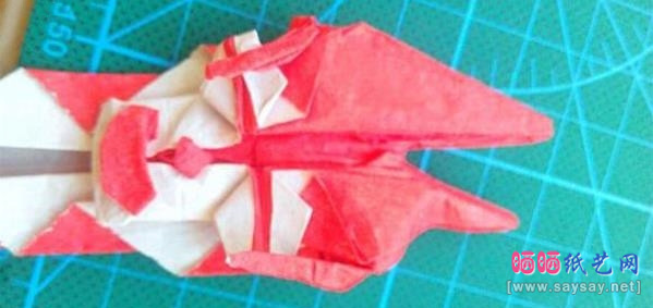 复杂形象的小丑面具手工折纸实拍图文教程