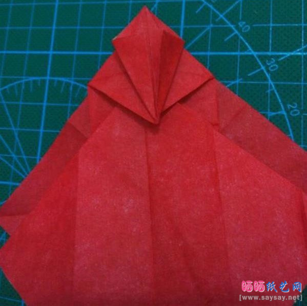 复杂形象的小丑面具手工折纸实拍图文教程