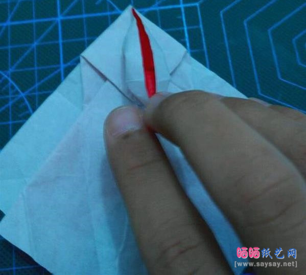 复杂形象的小丑面具手工折纸实拍图文教程