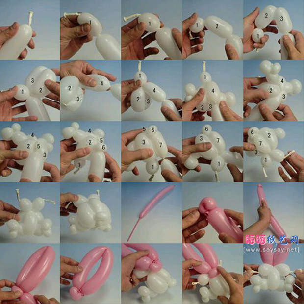 长气球制作可爱的KT猫魔法气球造型图片教程图片步骤2