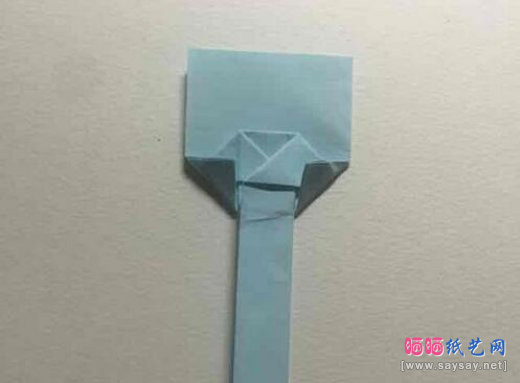 手工DIY教你简单几步折纸勺子步骤5