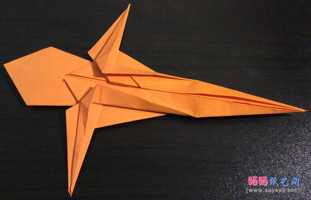 宝剑手工折纸图文教程步骤12