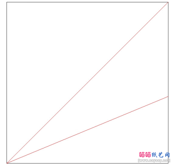 中村枫纸艺教程老虎折纸图片步骤2