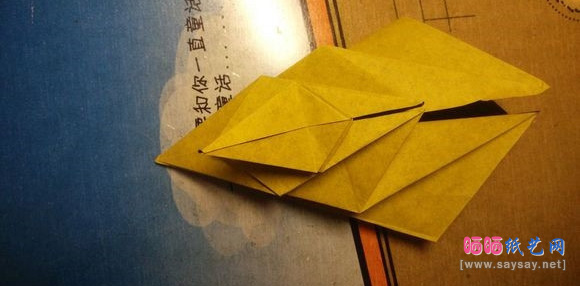 中村枫纸艺教程老虎折纸图片步骤12