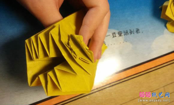 中村枫纸艺教程老虎折纸图片步骤27
