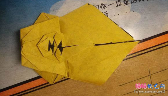 中村枫纸艺教程老虎折纸图片步骤30