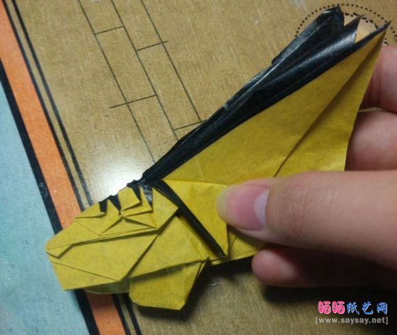 中村枫纸艺教程老虎折纸图片步骤34