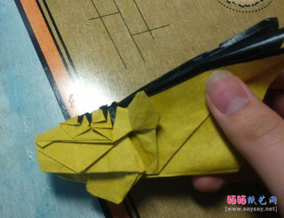 中村枫纸艺教程老虎折纸图片步骤37