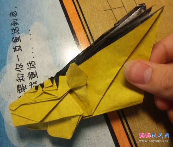 中村枫纸艺教程老虎折纸图片步骤36