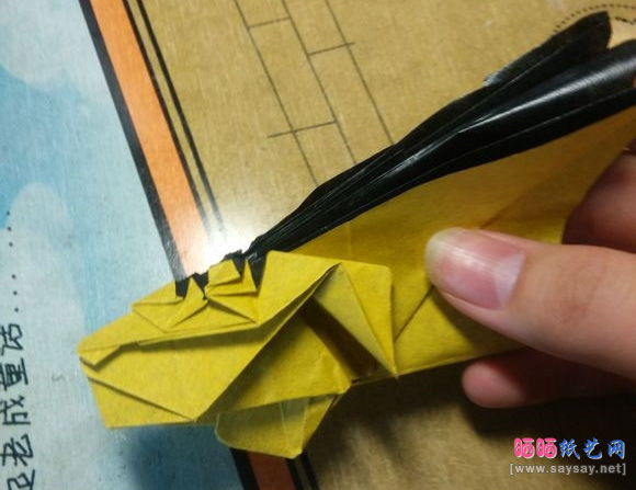 中村枫纸艺教程老虎折纸图片步骤35