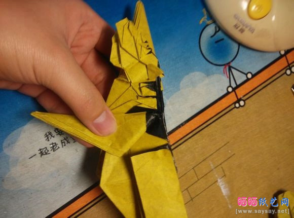 中村枫纸艺教程老虎折纸图片步骤44