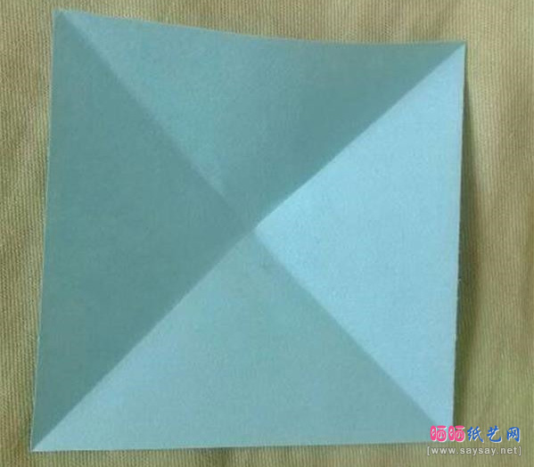 漂亮烟花折纸手工实拍教程步骤5