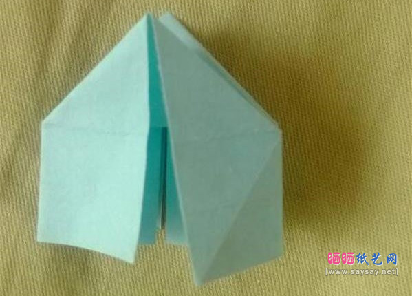 漂亮烟花折纸手工实拍教程步骤19