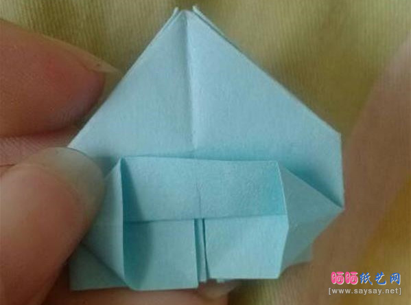漂亮烟花折纸手工实拍教程步骤24