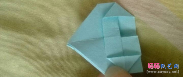 漂亮烟花折纸手工实拍教程步骤22