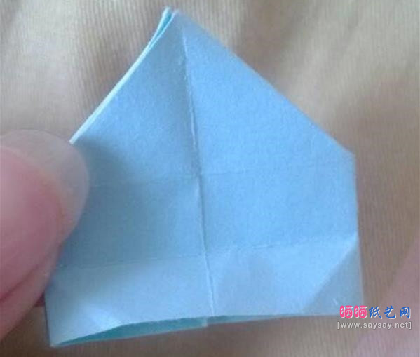 漂亮烟花折纸手工实拍教程步骤23