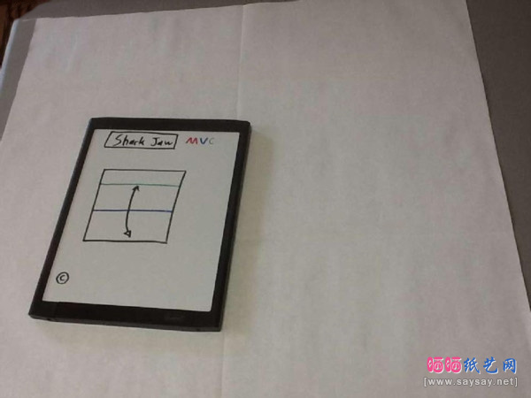 鲨鱼嘴手工折纸实拍教程图片步骤1